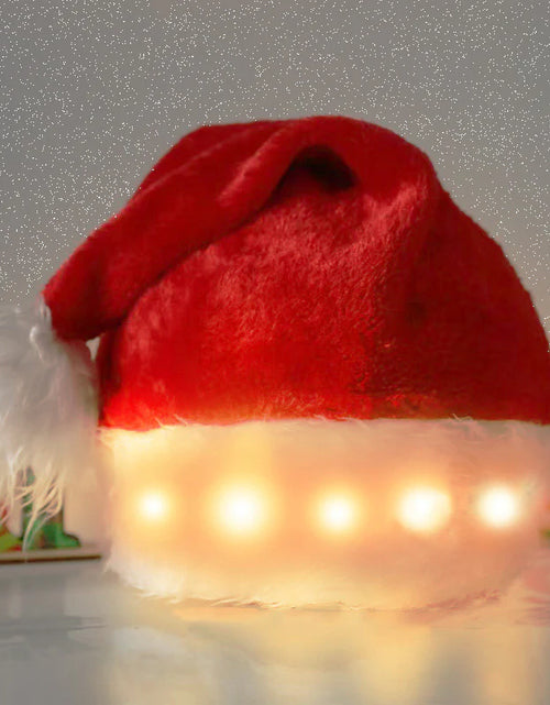 Load image into Gallery viewer, Christmas Hat LED Light Plush Children&#39;S Adult Christmas Decorations Christmas Supplies Luminous Santa Hat Home Decoracion
